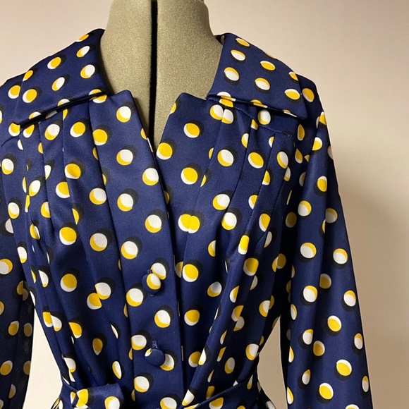 Vintage DECORUM by Irving Korny Polka Dot Lounge Dress – Like Ne - Picture 5 of 5